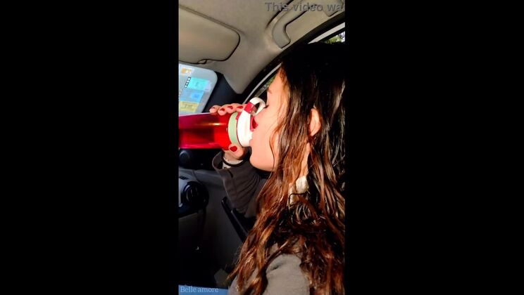 drinking pee 2 sluts, belle amore and april bigass drinker piss , public car!!! -RED FULL VIDEO-