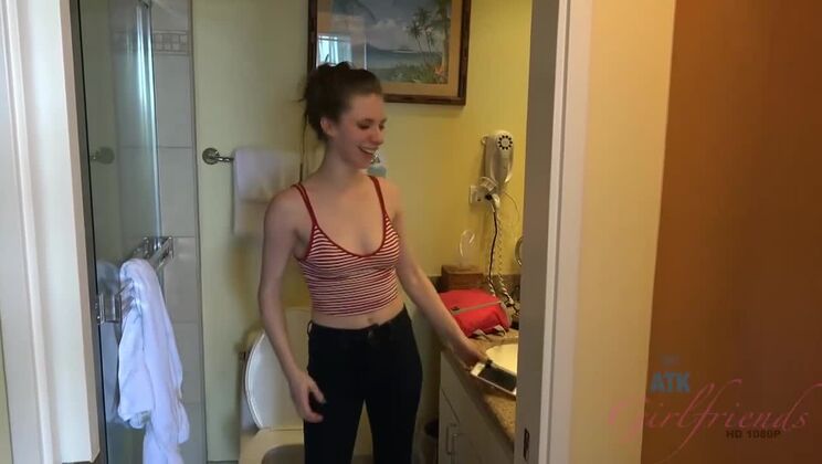 Anya Olsen: Adores Hawaii & You (Amateur, Shaved, Brunette, Shower, POV, Small Tits, Beach, Gaping, Pissing)
