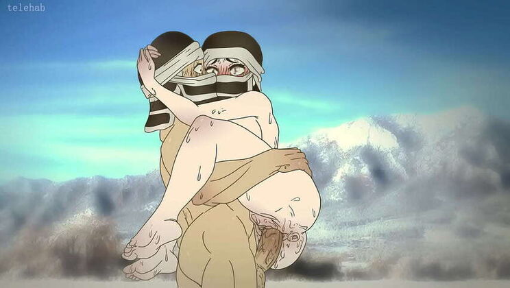 *telehab* Kakushi got caught in the cold on the mountains, so he heated up with some 2D hentai anime porn