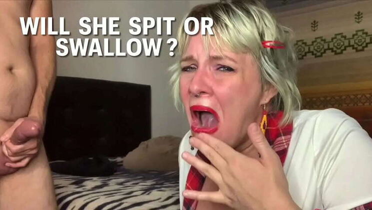 To Swallow or Not, the Cum Dilemma! Featuring Sexy Spunky Girl and Mister Spunks.