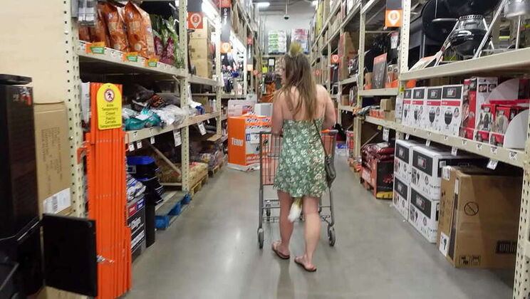 Showcasing my butt plug while out in public