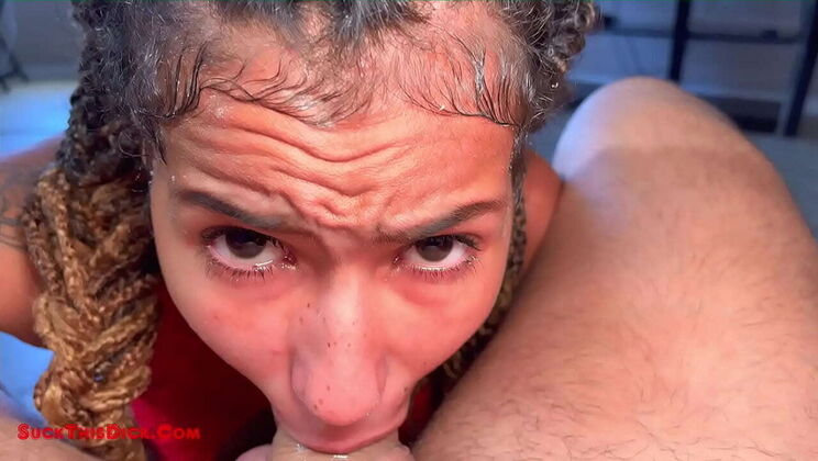 Young 18-Year-Old Ebony Amateur Brooklyn Takes Rough Face Fuck & Ass Eating
