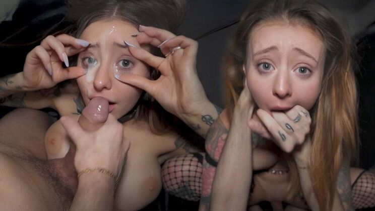 Broken Slut Ivy Maddox Takes Brutal Threesome - Cum in Eyes, Rough Hardcore, German Amateur