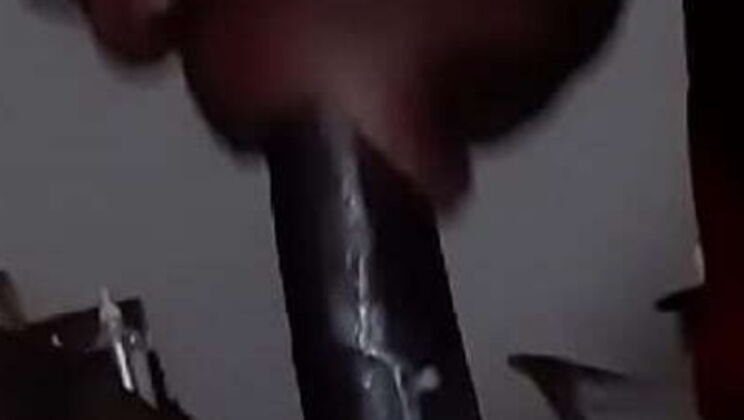 Maskedluv Slurping Big Black Cock with Wet Spit