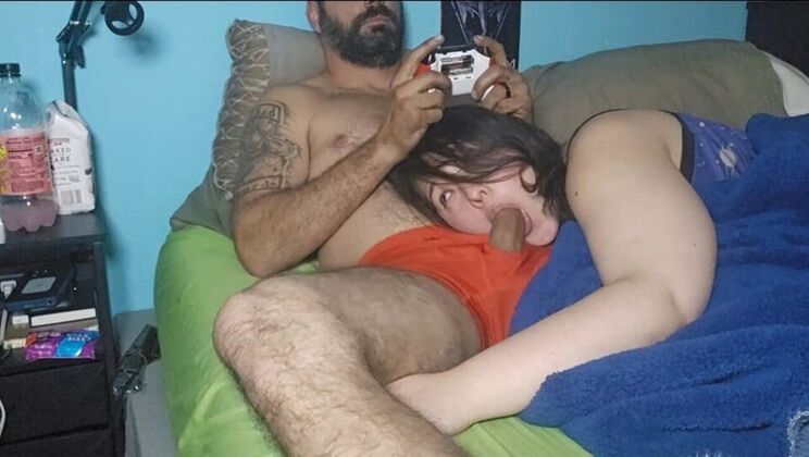 Step Sister Gets Surprised with a Mouthful of Cum from Step Daddy Dovah