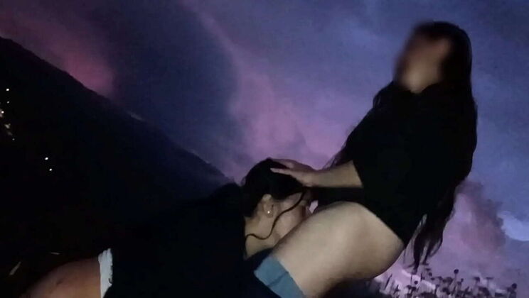 Hot Latina MILFs Valery Saenz and Gatica Lick Pussy in the Woods