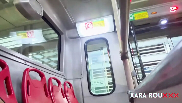 Xara Rouxxx Masturbates on the Subway - Hot Latina with Big Natural Tits