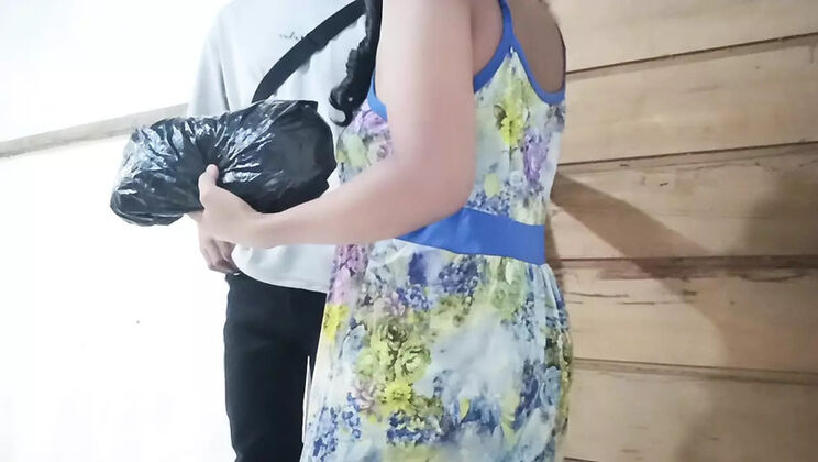 Hot Indonesian Wife Pranked by Delivery Guy - Hardcore Doggy Style Fuck