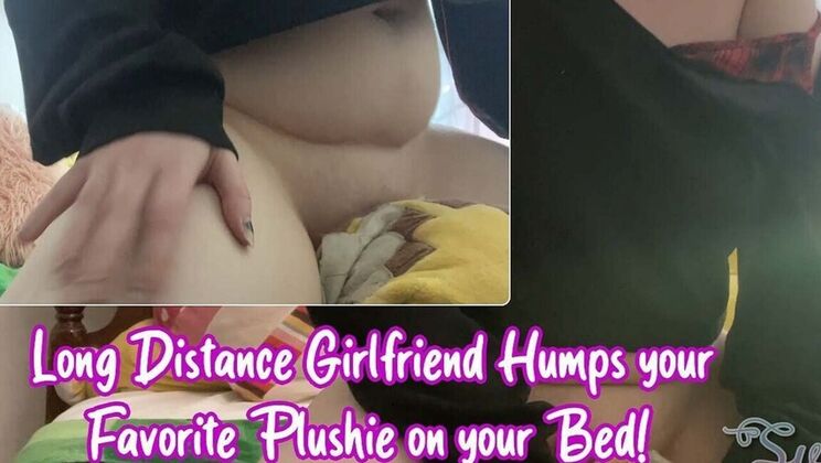 BBW SugarFlower Humps Plushie - Long Distance GF Masturbates with Toy