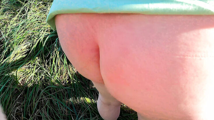 Wild Outdoor Fuck - Bouncy Tits Slapped & Pussy Pounded in Forest