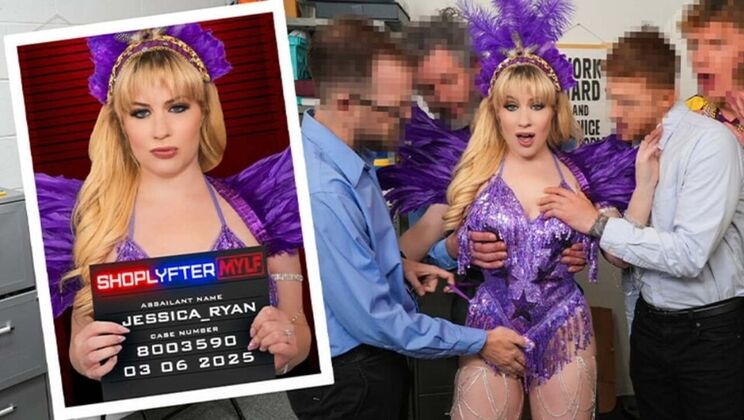Hot MILF Jessica Ryan Gets Caught Shoplifting - Rough Strip Search & Dirty Deal with Security