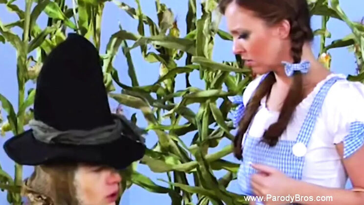 Anal Blowjob with MILF Alexis Adams & Maddy Oreilly - Wizard Sex Parody HD