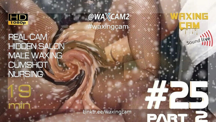 Hot Male Waxing Handjob & Cumshot in German Beauty Salon - Amateur HD Video