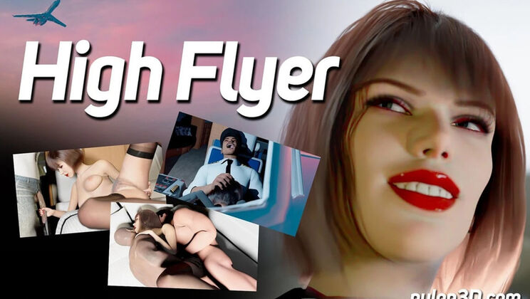 3D Animated MILF Boss in Stockings Takes BBC on Private Jet - Cartoon Sex Fantasy