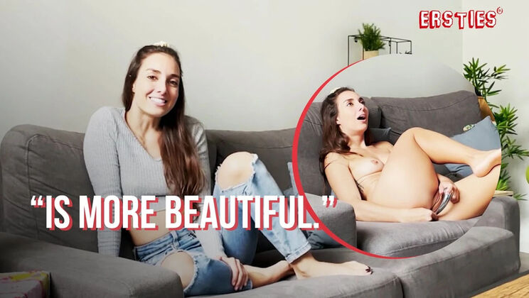Hot Brunette Ana B Plays with Her Sex Toy - Solo Masturbation & Big Tits