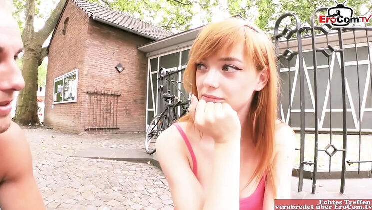 Skinny German teen with small tits gets wild fuck in HD