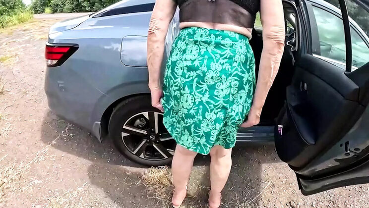 Hot Car Sex & Road Head with British Wife - Amateur Couple Fuck