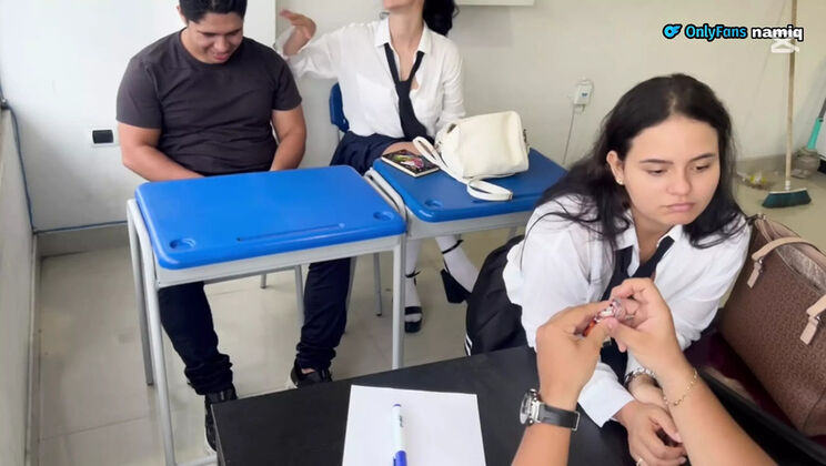Mara the Latina Teen Fucks Her Teacher in Classroom - Amateur Homemade Sex