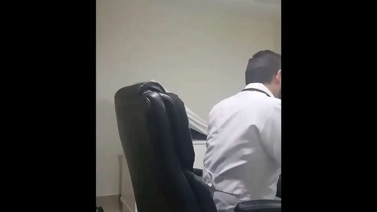 Hot Latina MILF fucks doctor in his office with her big natural tits