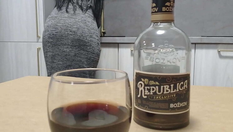Naughty Wife Cheats on Husband with His Best Friend - Creampie in the Kitchen!
