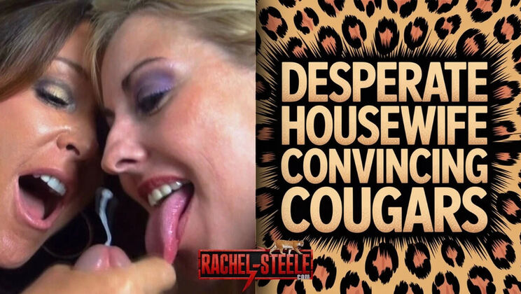 Desperate MILF Housewife Seduced by Younger Man - Threesome with Cum in Mouth