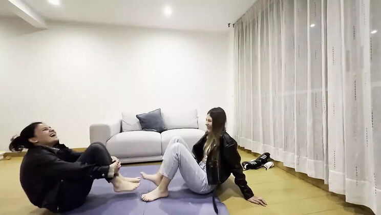 Lesbian Latina GF Spanks My Ass - Foot Worship & Fetish Fun