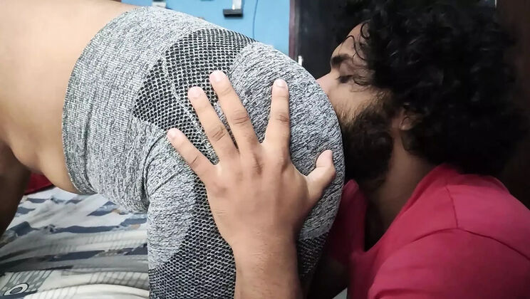 Indian Couple Hot Romance - Boobs Sucking & Ass Kissing