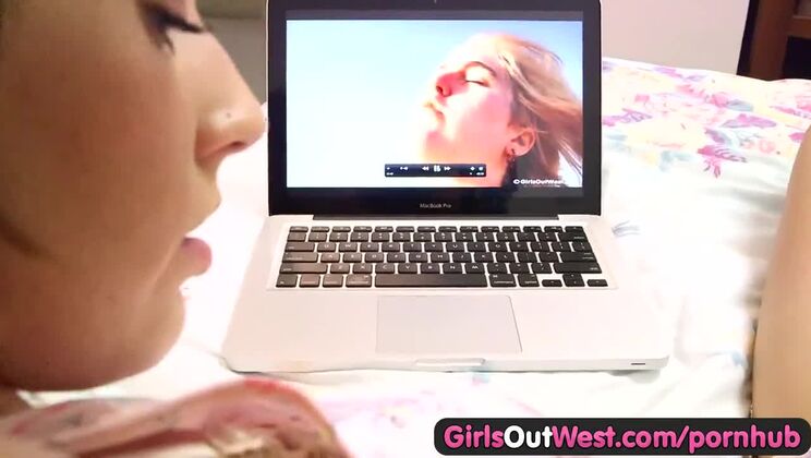 Girls Out West - Long haired hottie and orgasmic sex toy