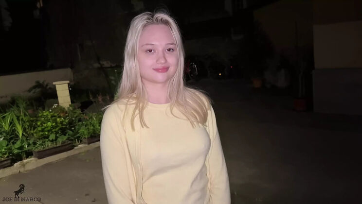 Hot Blonde Neighbor Fucks Me on Vacation - Big Tits, Blowjob, Creampie