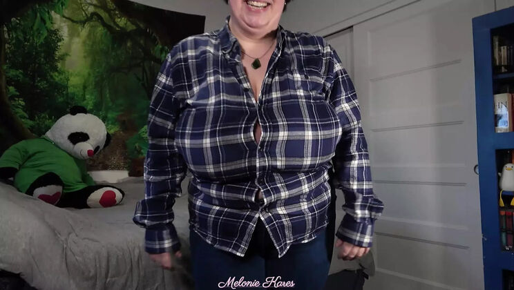 BBW PAWG MILF Melonie Kares Hairy Ass Worship & Big Tits Trailer