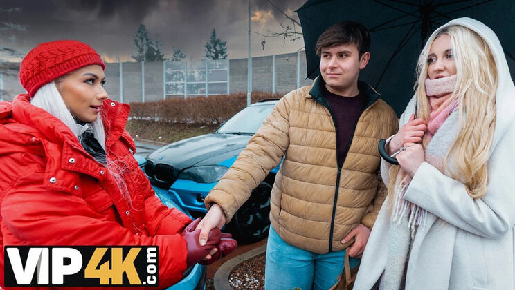 Hot Blonde Threesome POV - Big Cock Swap in HD