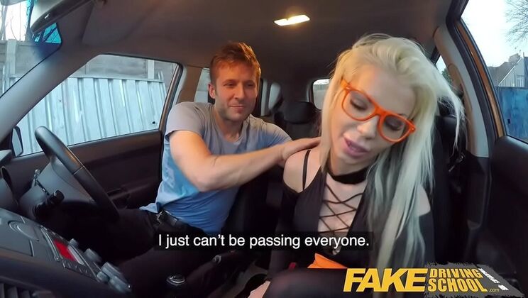 Blonde Bombshell Barbie Sins Gets Rough Car Fuck in Black Lingerie - POV Blowjob & Deep Throat