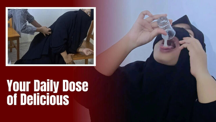 Hijab Babe Minokiiko Swallows Stranger's Load in Waiting Room - Asian Muslim Fuck
