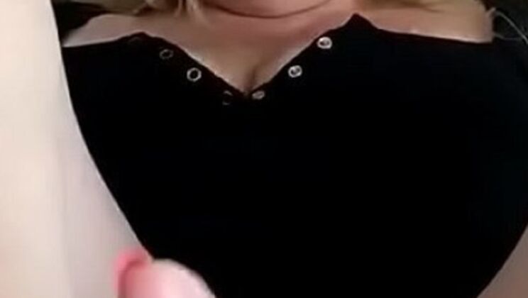 Hot Handjob & Footjob - Rhonda Works My BBC Till I Blast Huge Load