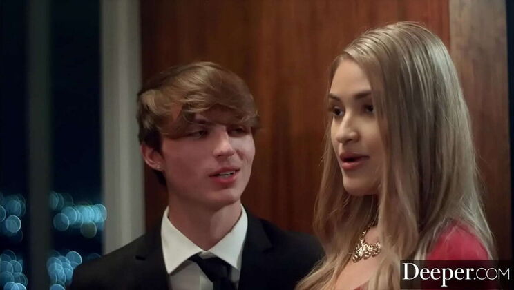 Blonde Gold Digger Gizelle Blanco Seduced By BF's Dad Manuel Ferrara - Deep Throat, Doggystyle & Facial