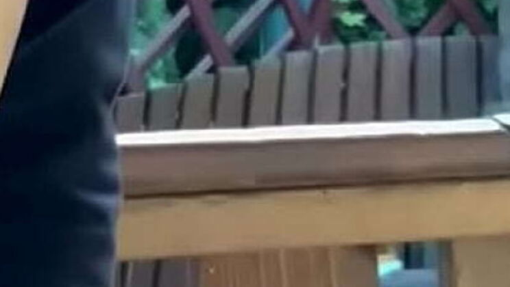 Hot Wife Thelma Flashes Big Tits & Masturbates Near Stranger - Public Dare Gone Wild