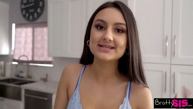 Step Sis Surprised By Huge Easter Bunny Cock - Eliza Ibarra Takes It Deep