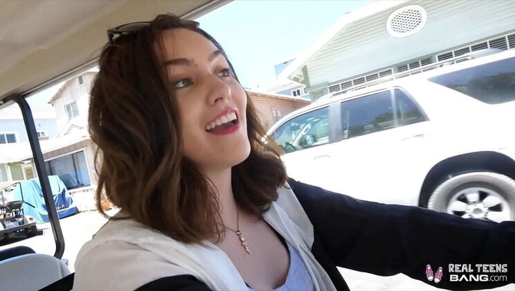 Freya Parker First Casting - Teen Brunette Sucks Big Dick & Fucks Doggystyle