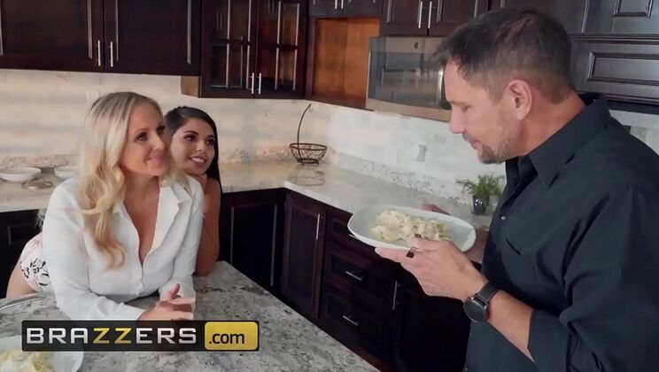 Gina Valentina & Julia Ann - Hot Rough Sex with a Dominant MILF - Brazzers