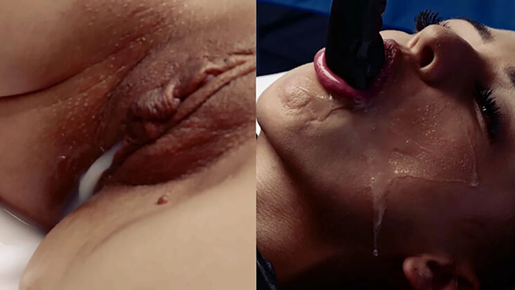 Petite Teen Brenda Santos Gets Filled by Alien Monster Cock - Creampie & Cum Swallow