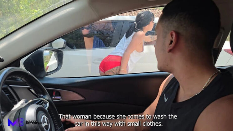 Public Car Wash Sex - Max Betancur Fucks Athenea Rosse Hard Outdoor