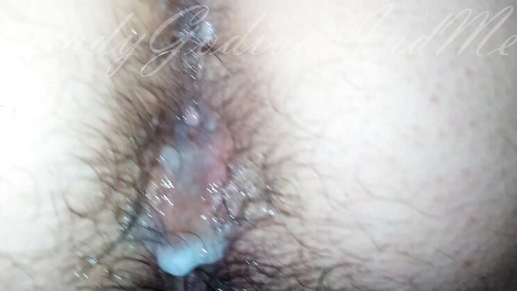 Lady Godiva Gets Her Hairy Ass Pounded Hard in Doggy Style - Rough Anal Creampie & Loud Moans
