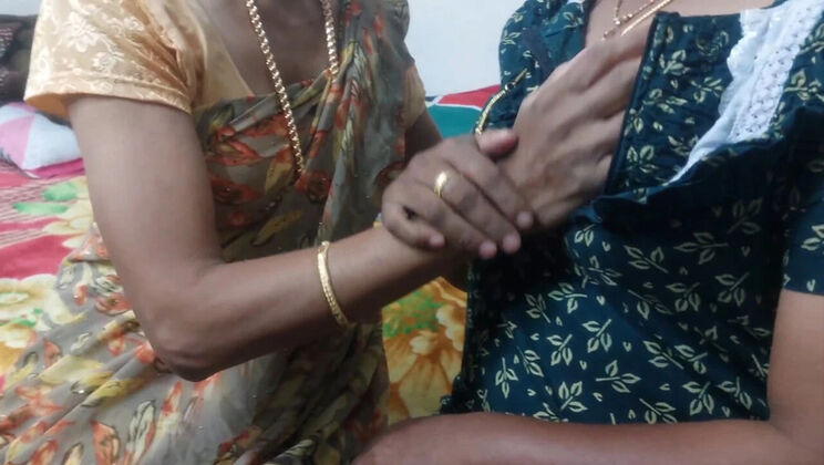 Hot Tamil Sheela Jackson First Time Lesbian Sex with Indian Aunty in HD