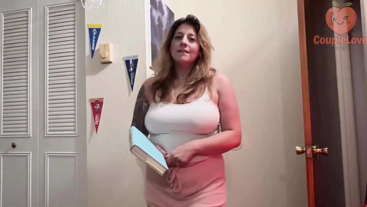 Stepmom Tuck Me In Blowjob - Big Natural Tits POV Amateur