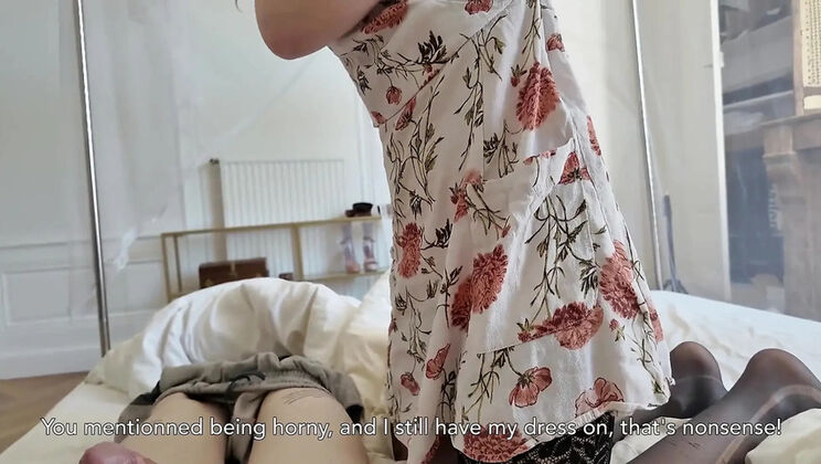 Amateur Teen Roommate Gives Deep Throat Blowjob and Swallows Cum in Homemade POV