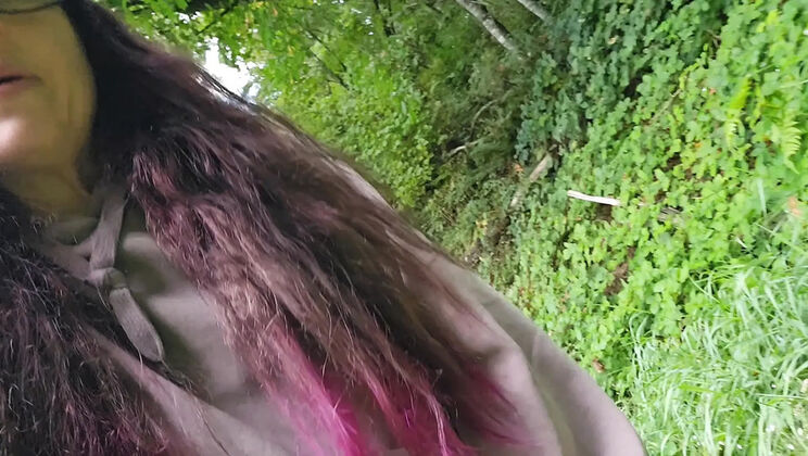 Nerdy Faery Desperate Pee Walk With Hairy Pussy Wet Panties Outdoor