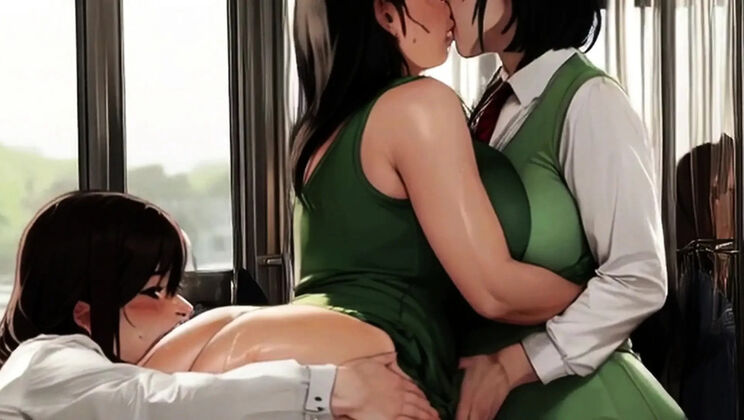 Lactating MILF Tits Unleashed on Bus - Spicy Toons Anime Hentai