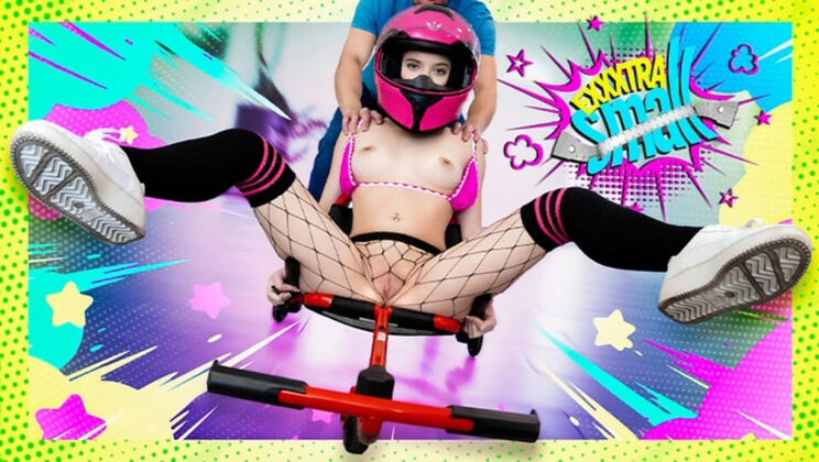 Stepbrother Teaches Petite Teen Deep Throat Blowjob in Car