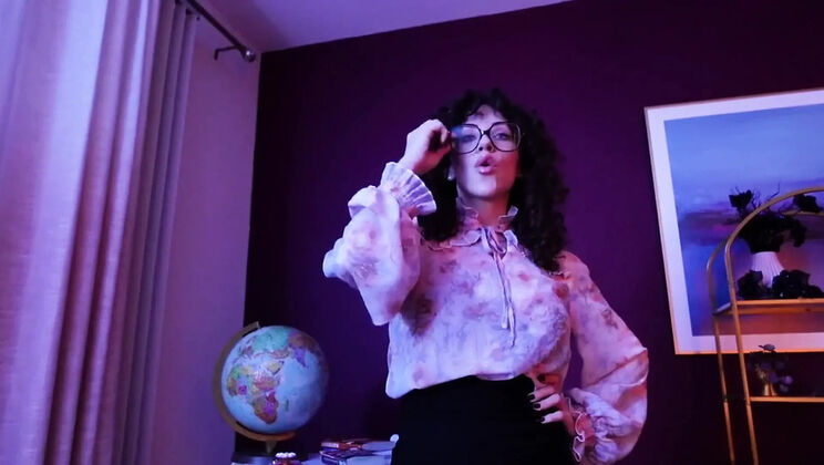 Hot Teacher Vampire Seduces Student - Big Tits MILF Fucking in Halloween Role Play