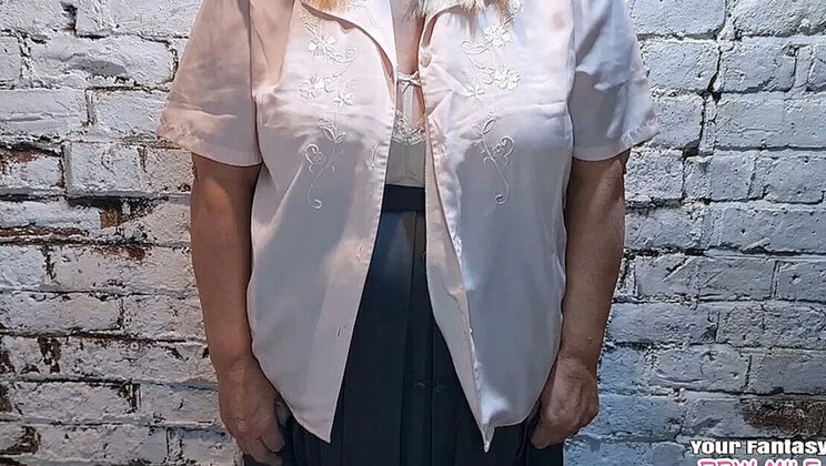 Creepy Cellar BBW Wife Told to Strip for Pleasure - Big Natural Tits MILF Homemade